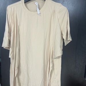 Lululemon Athletica Beige Short Sleeve Dress